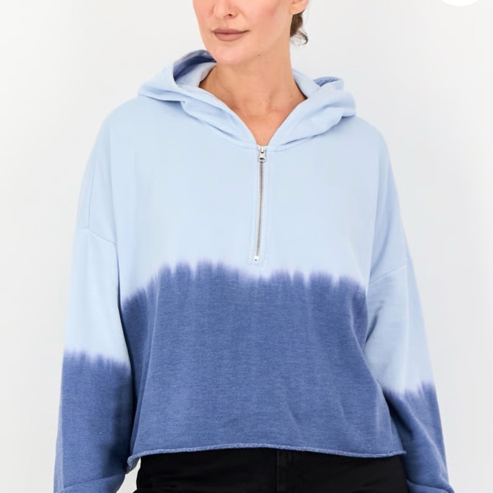 Aerie Blue Gradient Half-Zip Hoodie